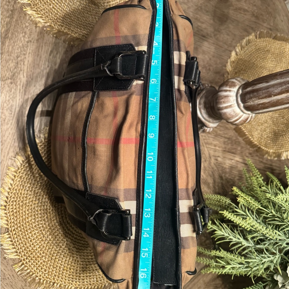 Burberry Tan and Black Travel Bag - Picture 10 of 13